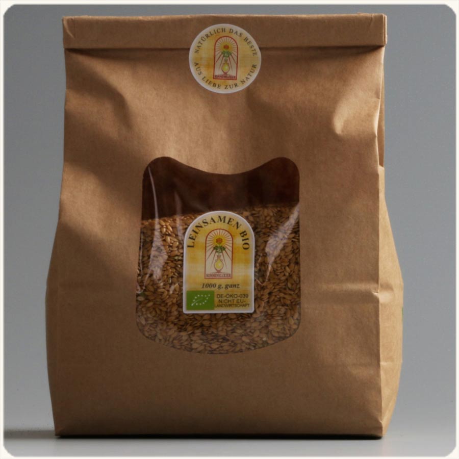 Leinsamen gold BIO, ganz  1kg