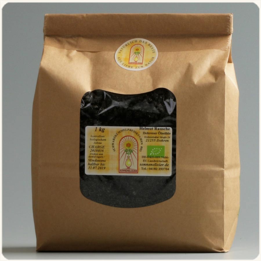 Schwarzkömmel-Presskuchen BIO premium select 1 kg