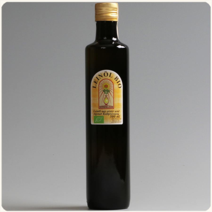 Leinöl BIO 500 ml, Lein, Leinsaat, Leinsamen