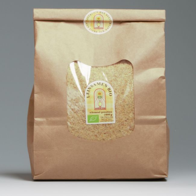 Leinsamen, schonend gemahlen BIO 1000 gr
