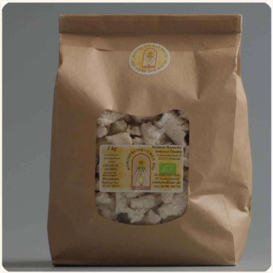 Kokos-Presskuchen BIO premium select 25 kg